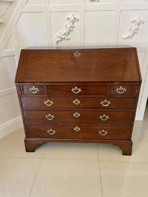 Superb Quality Large Antique George III Mahogany Bureau 