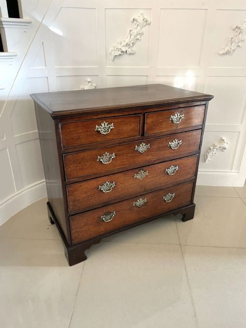 Antique George III Quality Mahogany Chest of 5 Drawers