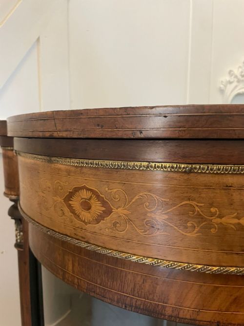 SUPERB QUALITY ANTIQUE VICTORIAN BURR WALNUT INLAID CREDENZASIDEBOARD - ADDITIONAL PHOTO 2