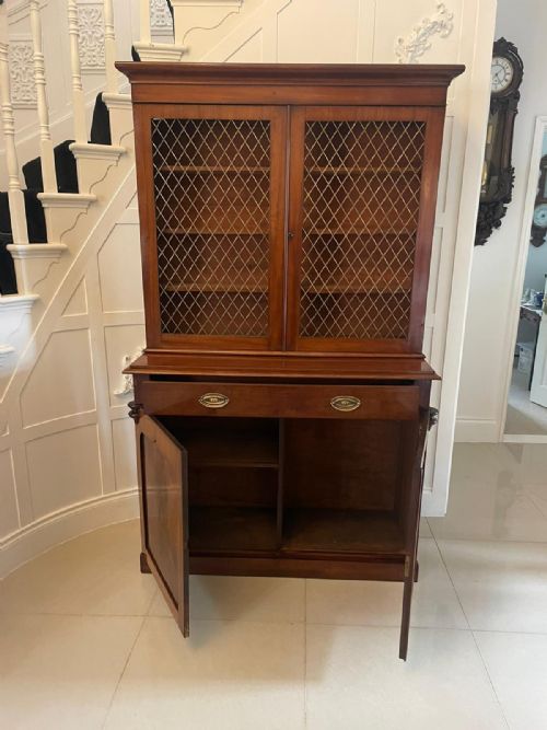 fig 1. Quality Antique William IV Mahogany Bookcase
