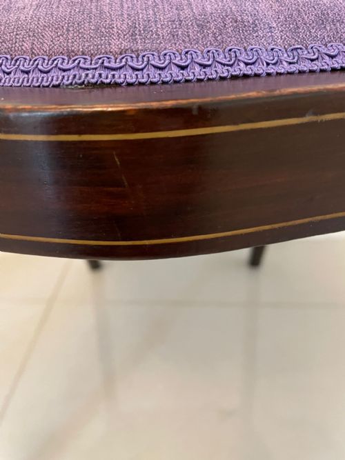 FINE QUALITY ANTIQUE VICTORIAN SET OF FOUR MARQUETRY INLAID CHAIRS - ADDITIONAL PHOTO 5