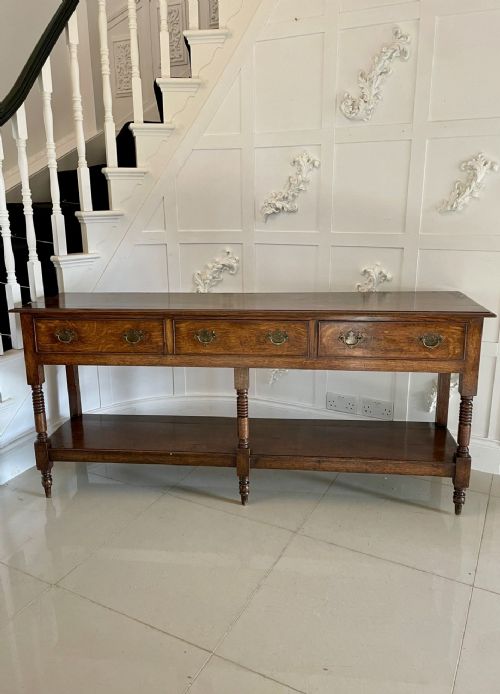 Outstanding Quality Antique George III Oak Dresser Base
