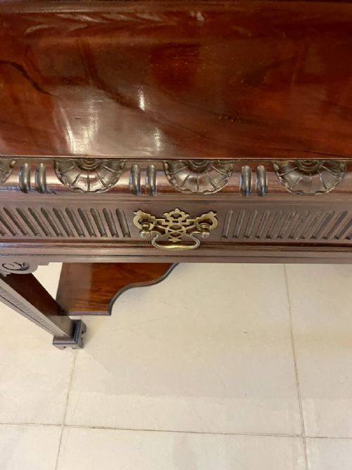 ANTIQUE VICTORIAN QUALITY CARVED MAHOGANY DISPLAY CABINET BY JAMES WINTER SONS LONDON - ADDITIONAL PHOTO 10