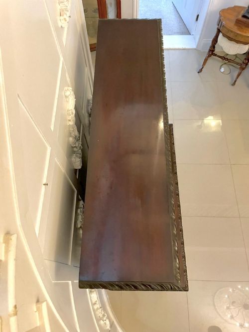 ANTIQUE VICTORIAN QUALITY CARVED MAHOGANY DISPLAY CABINET BY JAMES WINTER SONS LONDON - ADDITIONAL PHOTO 14