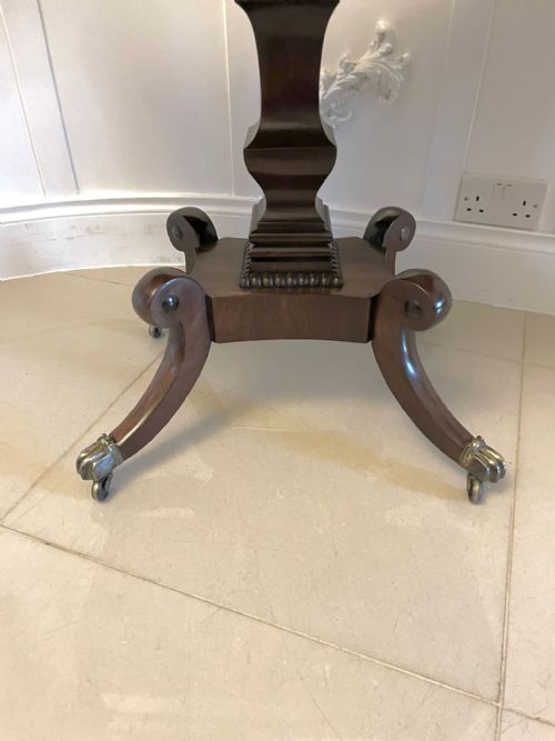 SUPERB QUALITY ANTIQUE REGENCY MAHOGANY CARDSIDE TABLE - ADDITIONAL PHOTO 13
