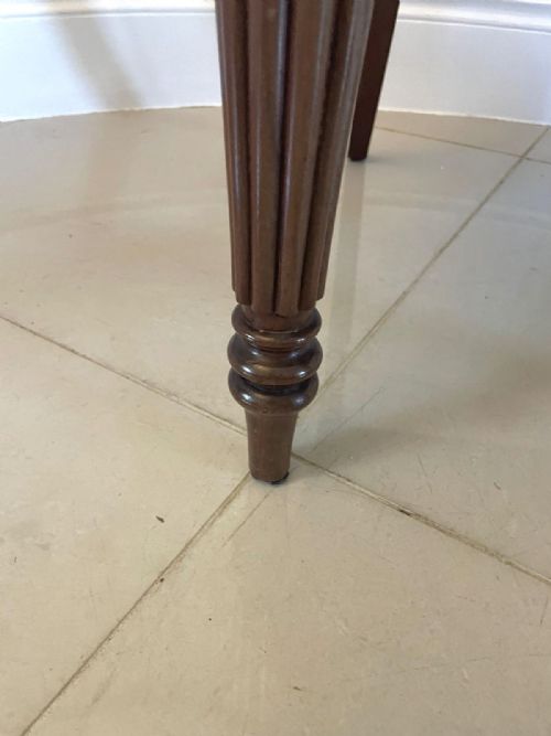 ANTIQUE REGENCY QUALITY CARVED MAHOGANY DESK CHAIR - ADDITIONAL PHOTO 15