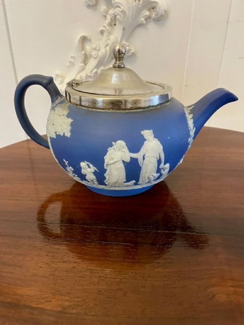 Antique Edwardian Quality Wedgwood Jasperware Teapot