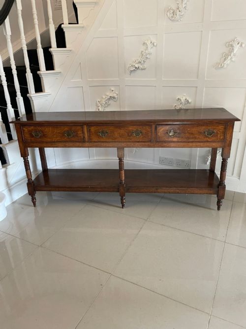 Outstanding Quality Antique George III Oak Dresser Base
