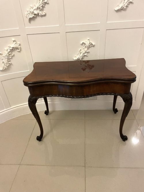 Antique George III Original Hepplewhite Outstanding Quality Carved Mahogany Card Table