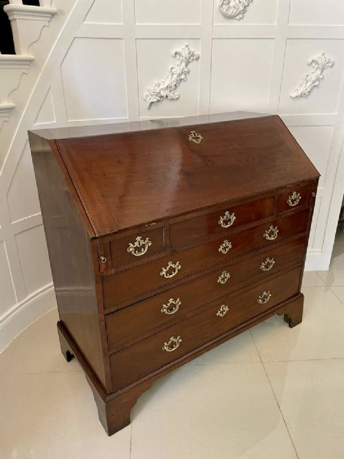 Superb Quality Large Antique George III Mahogany Bureau 