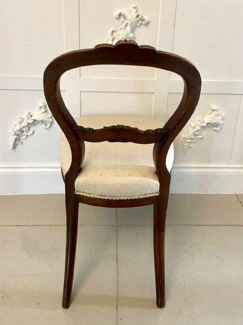 fig 1. Set of 6 Antique Victorian Quality Carved Walnut Dining Chairs 