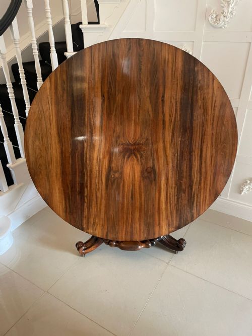 Outstanding Quality Antique William IV Rosewood Circular Dining/centre Table