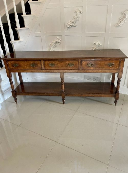 Outstanding Quality Antique George III Oak Dresser Base