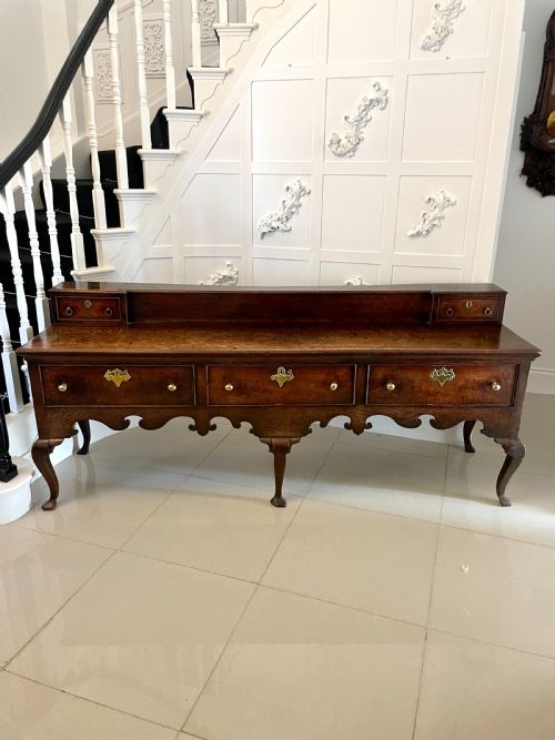 Rare Large Early 18th Century Antique Quality Oak Dresser Base