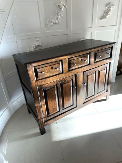 18th Century Antique Quality Oak Dresser Base