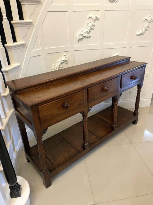 Antique George III Quality Oak Dresser Base