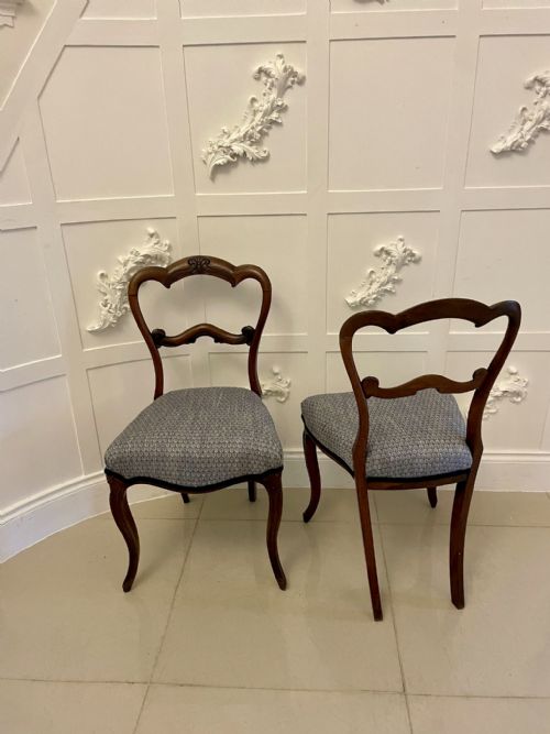 SET OF 4 ANTIQUE VICTORIAN QUALITY ROSEWOOD DINING CHAIRS - ADDITIONAL PHOTO 3