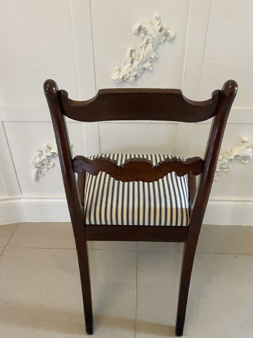 fig 1. Set of 8 Antique Regency Quality Mahogany Dining Chairs 