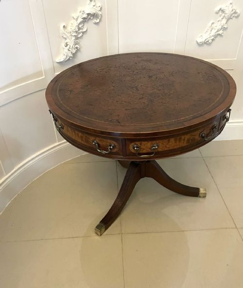Antique Quality Mahogany Small Drum Table