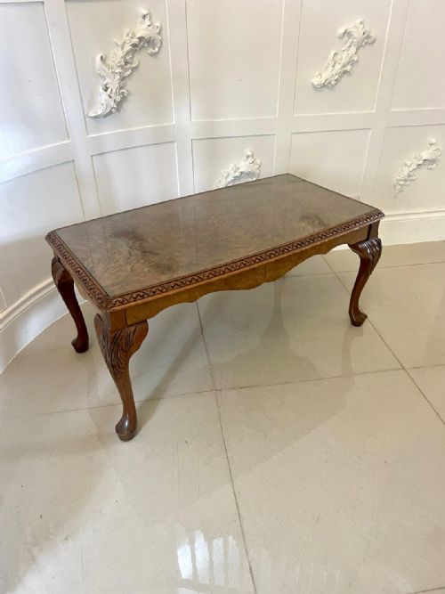 Antique Quality Burr Walnut Coffee Table