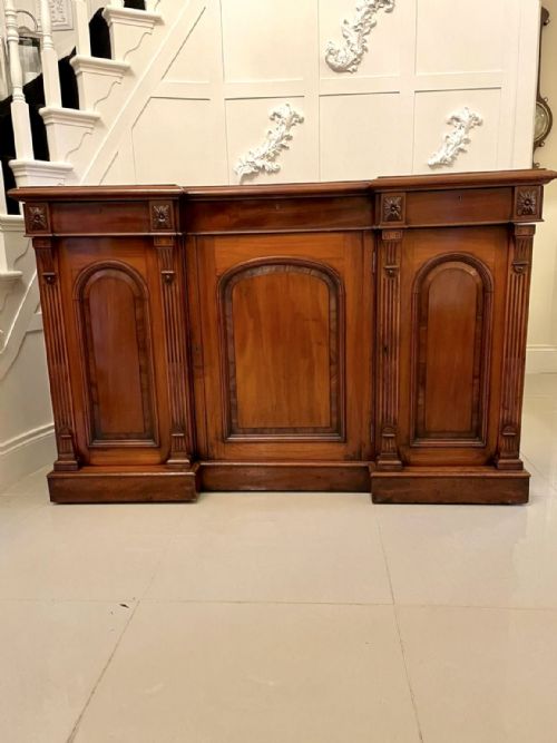 19th Century Antique Victorian Mahogany Breakfront Sideboard