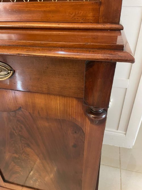 QUALITY ANTIQUE WILLIAM IV MAHOGANY BOOKCASE - ADDITIONAL PHOTO 4