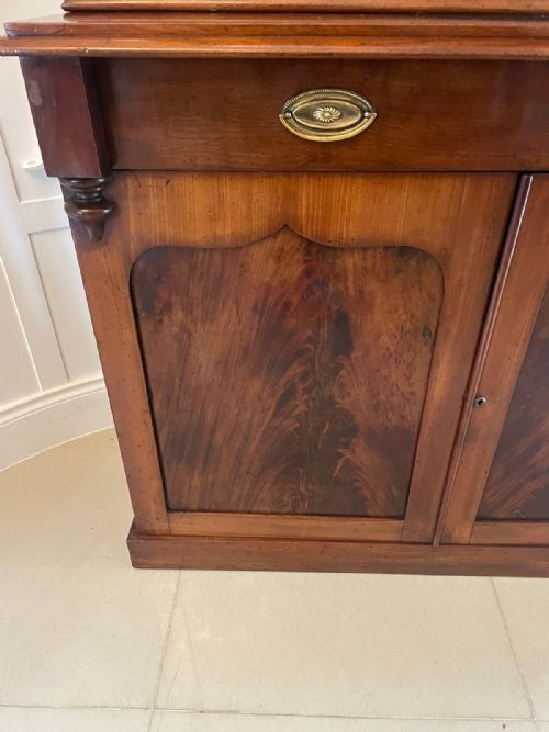 QUALITY ANTIQUE WILLIAM IV MAHOGANY BOOKCASE - ADDITIONAL PHOTO 5