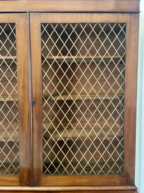QUALITY ANTIQUE WILLIAM IV MAHOGANY BOOKCASE - ADDITIONAL PHOTO 10