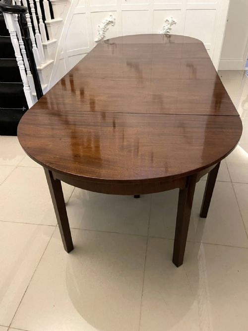 Outstanding Quality Large Antique George III Figured Mahogany Metamorphic Dining Table 72 X 289 X 114cm