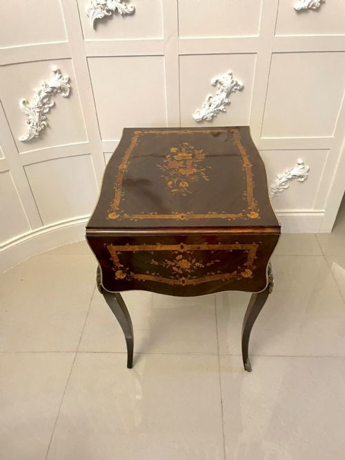 ANTIQUE LOUIS XV QUALITY FRENCH ROSEWOOD MARQUETRY INLAID FREESTANDING CENTRE TABLE - ADDITIONAL PHOTO 22