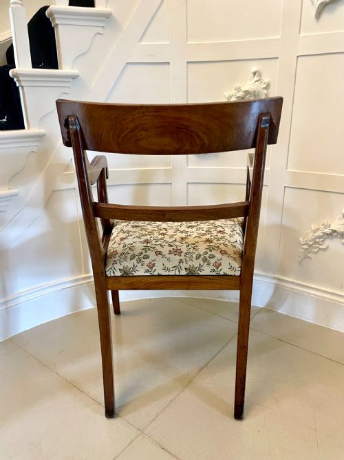 fig 1. Set of 6 Antique Regency Quality Mahogany Dining Chairs