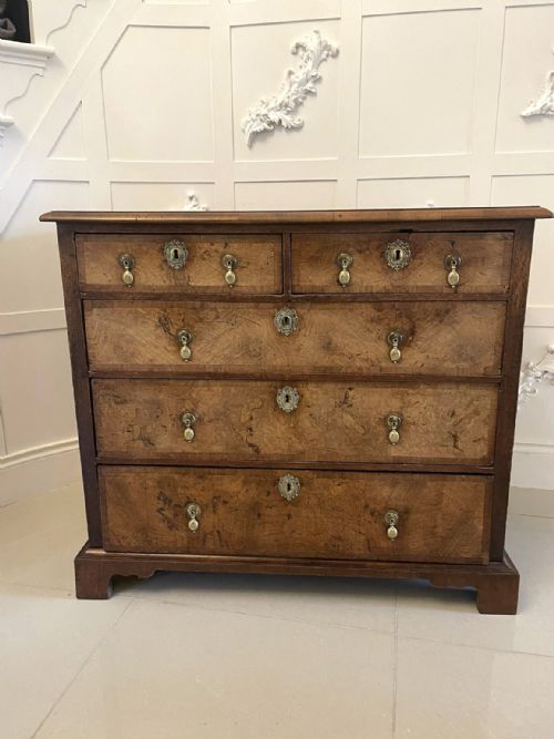 Antique George I Quality Walnut Chest of Drawers