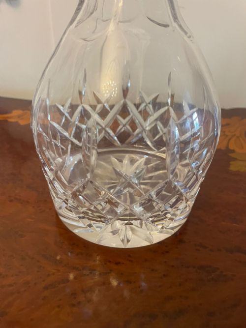 ANTIQUE VICTORIAN QUALITY CUT GLASS DECANTER - ADDITIONAL PHOTO 3