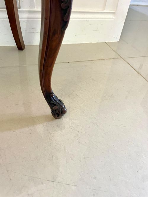 OUTSTANDING QUALITY SET OF 6 ANTIQUE VICTORIAN CARVED WALNUT DINING CHAIRS - ADDITIONAL PHOTO 1