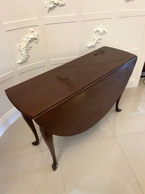 Antique George III Quality Mahogany Drop Leaf Dining Table