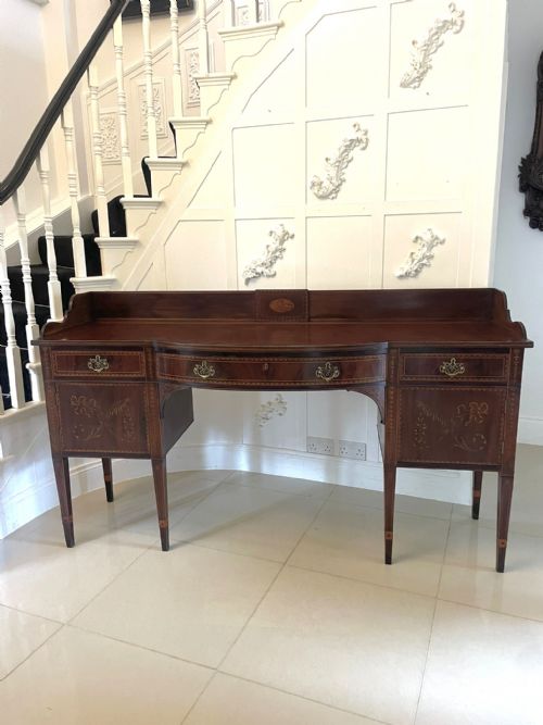 Magnificent Quality Large Antique George III Inlaid Mahogany Sideboard