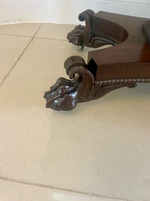 QUALITY ANTIQUE WILLIAM IV ROSEWOOD CARDSIDE TABLE - ADDITIONAL PHOTO 4
