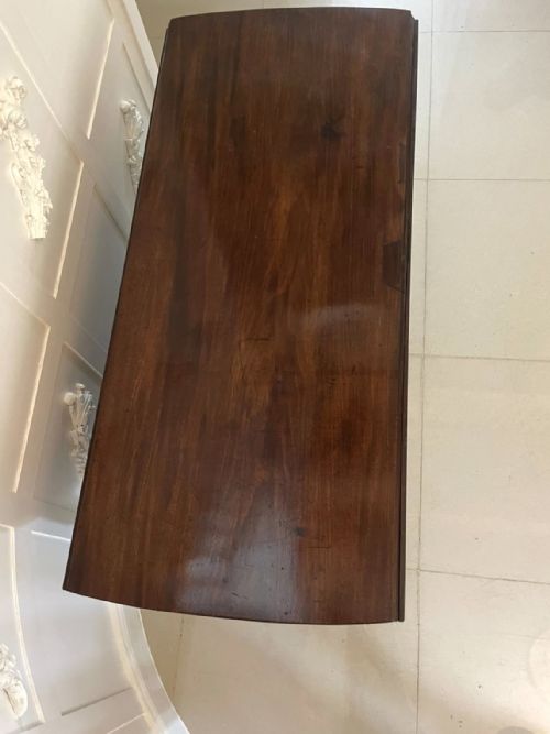 OUTSTANDING QUALITY LARGE UNUSUAL ANTIQUE GEORGE III MAHOGANY DINING TABLE - ADDITIONAL PHOTO 12