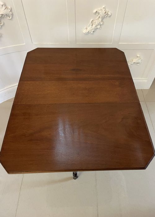 ANTIQUE VICTORIAN QUALITY SOLID WALNUT SUTHERLAND TABLE - ADDITIONAL PHOTO 4