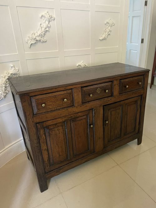 Antique 18th Century Quality Oak Dresser Base