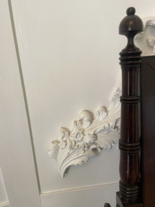 ANTIQUE GEORGE III MAHOGANY DRESSING TABLE MIRROR - ADDITIONAL PHOTO 2