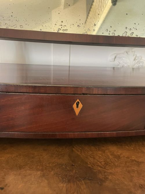 ANTIQUE GEORGE III MAHOGANY DRESSING TABLE MIRROR - ADDITIONAL PHOTO 7