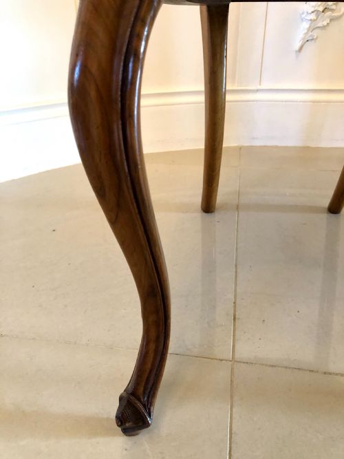 FINE QUALITY SET OF 6 VICTORIAN ANTIQUE WALNUT DINING CHAIRS - ADDITIONAL PHOTO 6