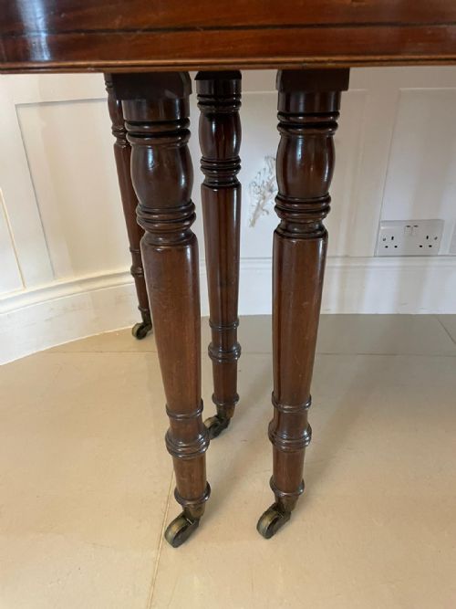 fig 1. Rare Metamorphic Antique George III Quality Mahogany Extending Dining Table H 75.5 x W 134 .5 x D 283cm 