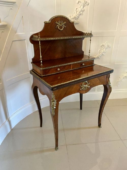 Fine Quality Antique Victorian French Kingwood Bonheur Du Jour