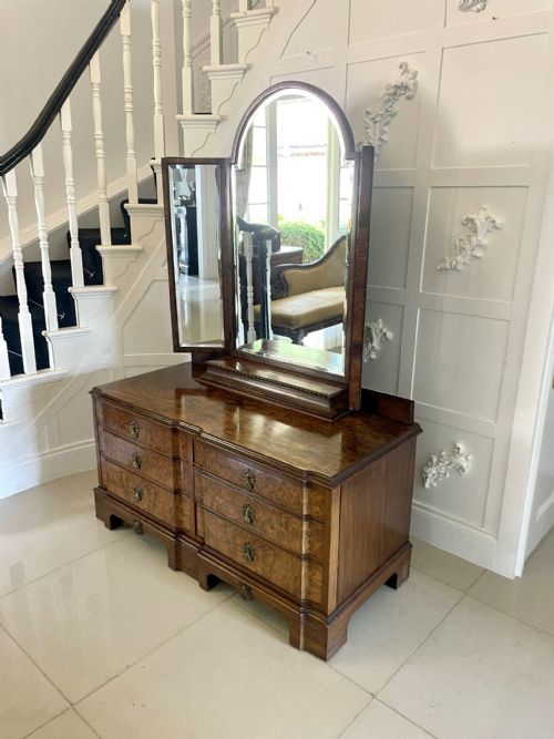 OUTSTANDING QUALITY ANTIQUE BURR WALNUT DRESSING TABLE - ADDITIONAL PHOTO 6