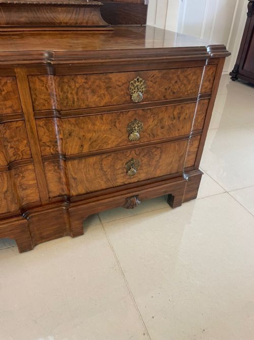 OUTSTANDING QUALITY ANTIQUE BURR WALNUT DRESSING TABLE - ADDITIONAL PHOTO 8
