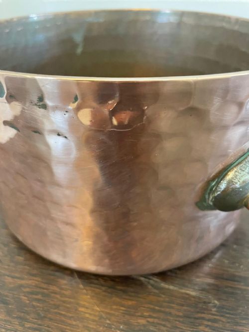 ANTIQUE GEORGE III SET OF FOUR COPPER PANS - ADDITIONAL PHOTO 1