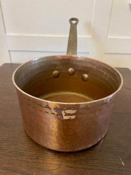 ANTIQUE GEORGE III SET OF FOUR COPPER PANS - ADDITIONAL PHOTO 2