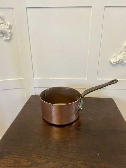 ANTIQUE GEORGE III SET OF FOUR COPPER PANS - ADDITIONAL PHOTO 3